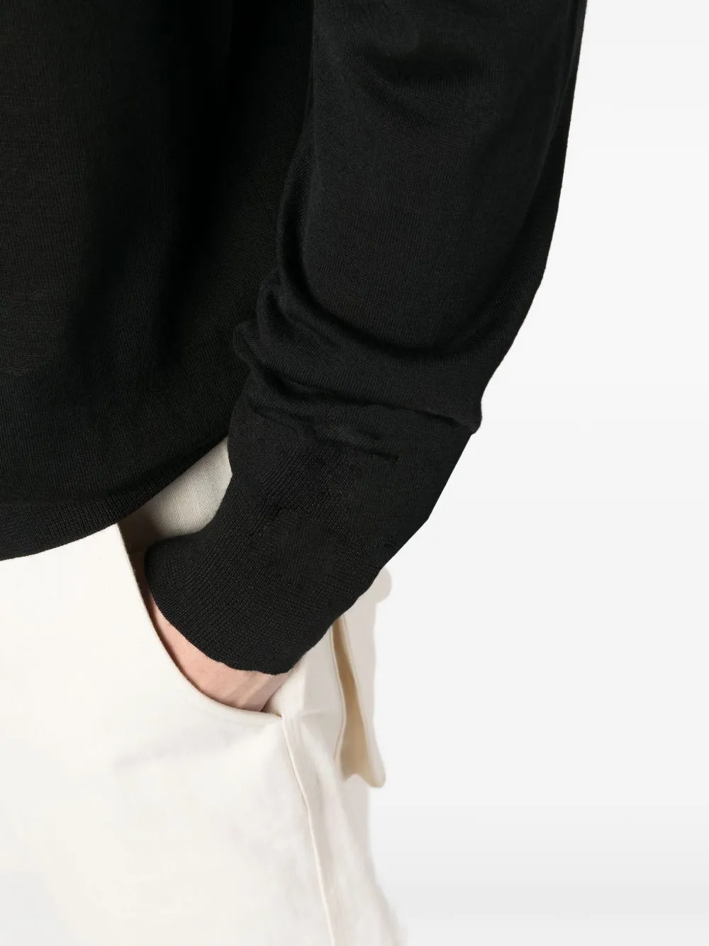 Golden Goose Gebreid poloshirt Zwart