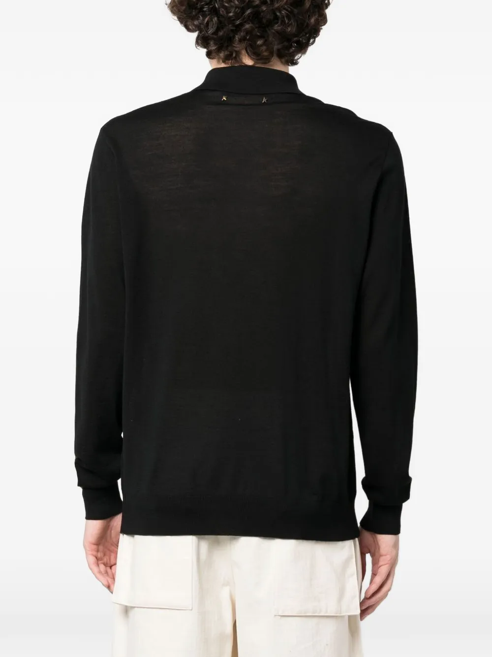 Golden Goose Gebreid poloshirt Zwart