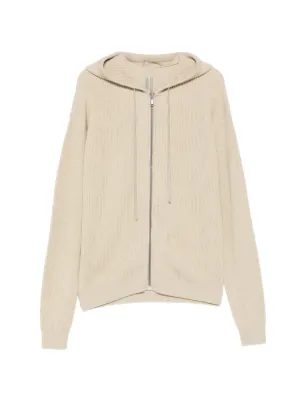 Rick Owens ジップアップ パーカー | ニュートラル | FARFETCH JP