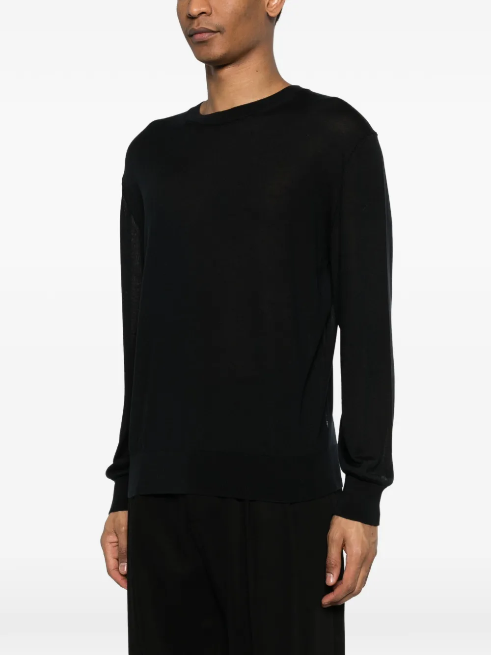  Seven Gauge Crew-neck Sweater - Black 
