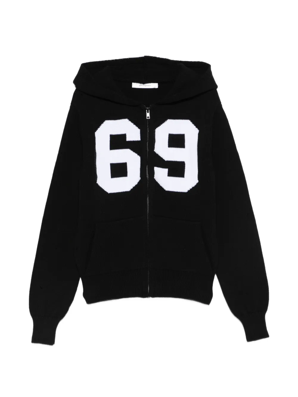 Gimaguas hooded zip cardigan - Nero