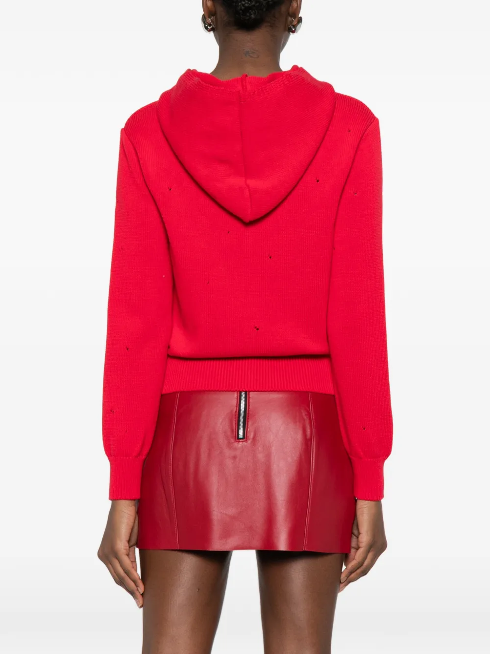 Number Hooded Cardigan