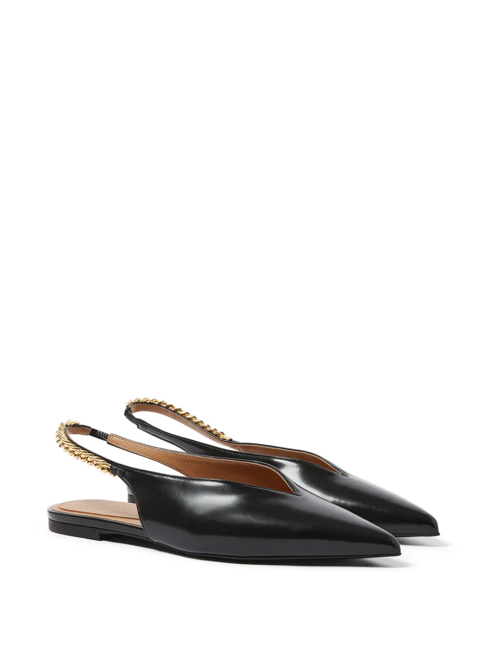 Stella McCartney Slingback pumps met puntige neus en bandje Zwart