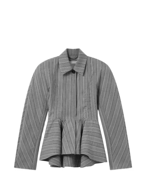 Stella McCartney chamarra ajustada con rayas estampadas