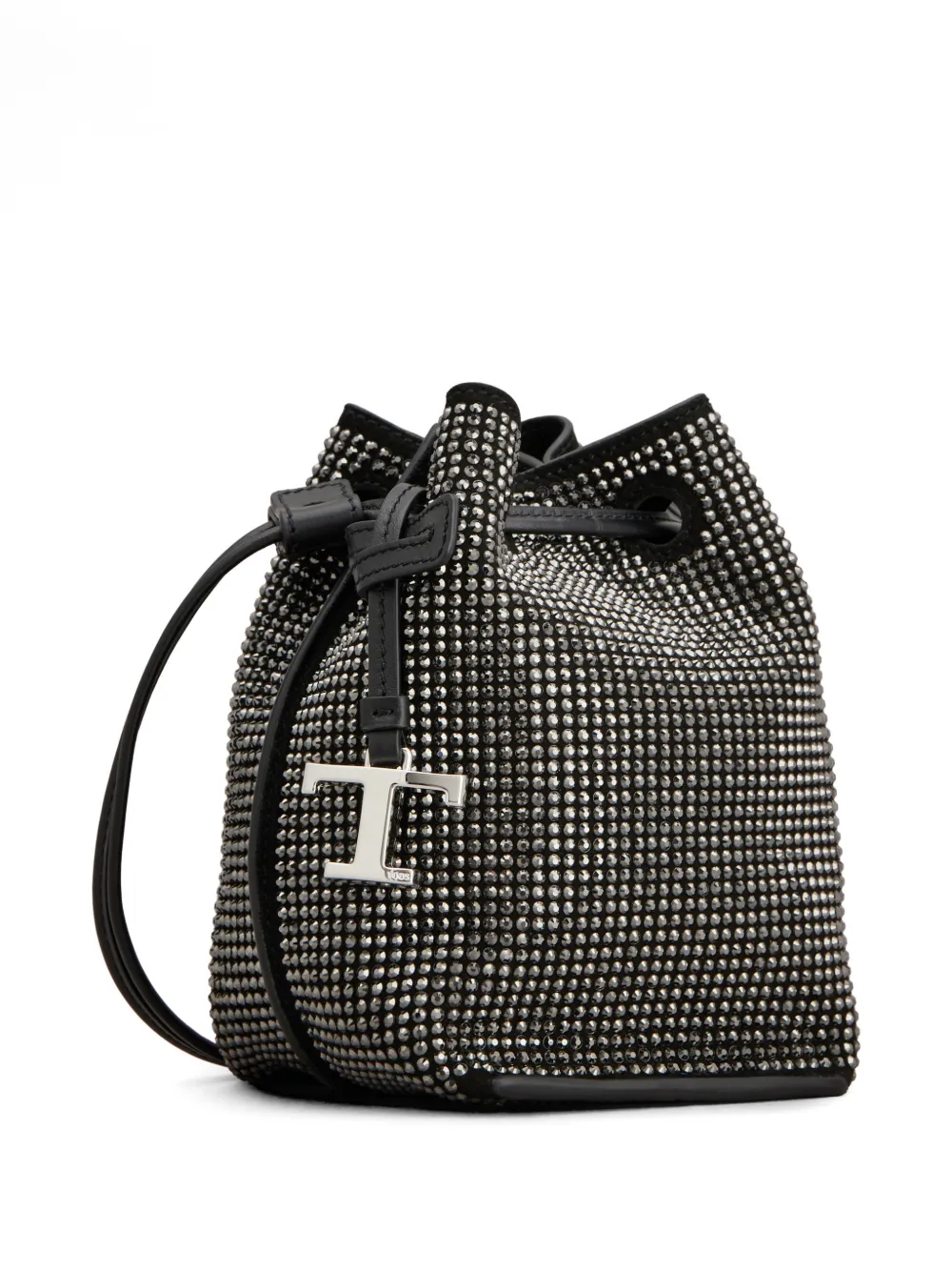  Tod's Rhinestone-embellished Bucket Bag - Black 