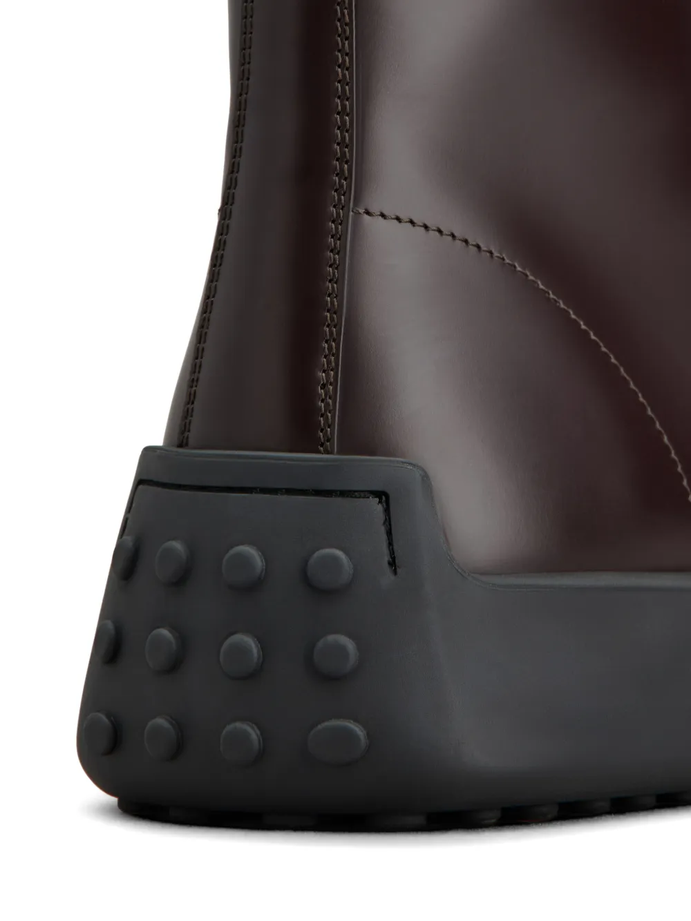 Tod's Enkellaarzen met chunky zool en rits Rood