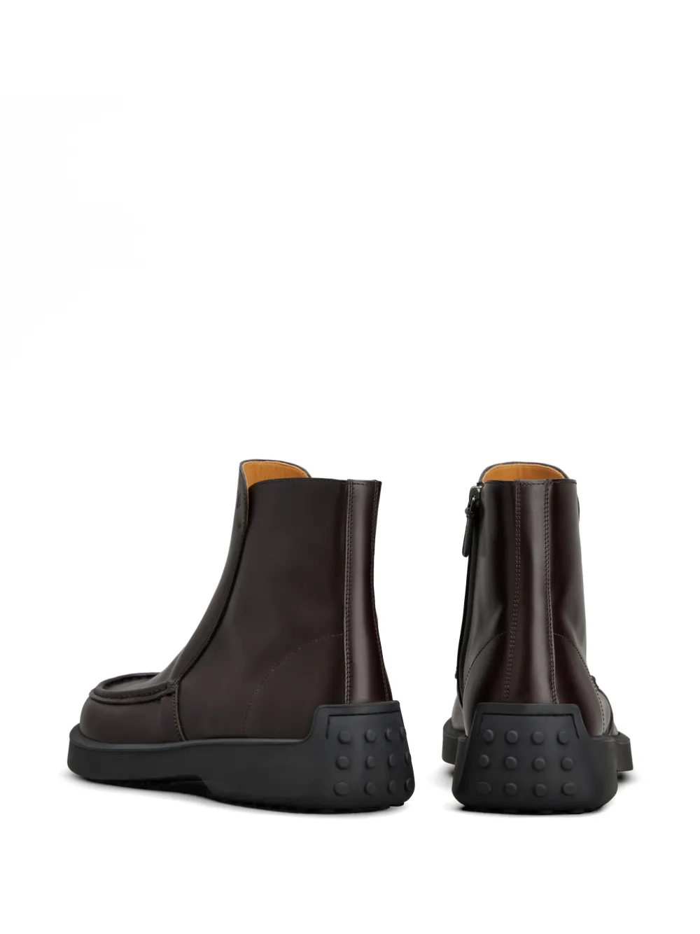 Tod's Enkellaarzen met chunky zool en rits Rood