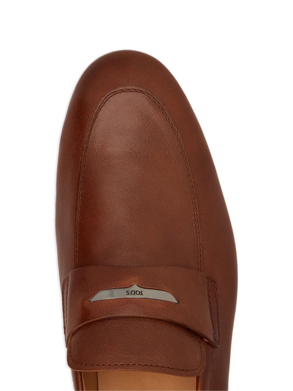 Tod's Leren loafers met metalen detail Bruin