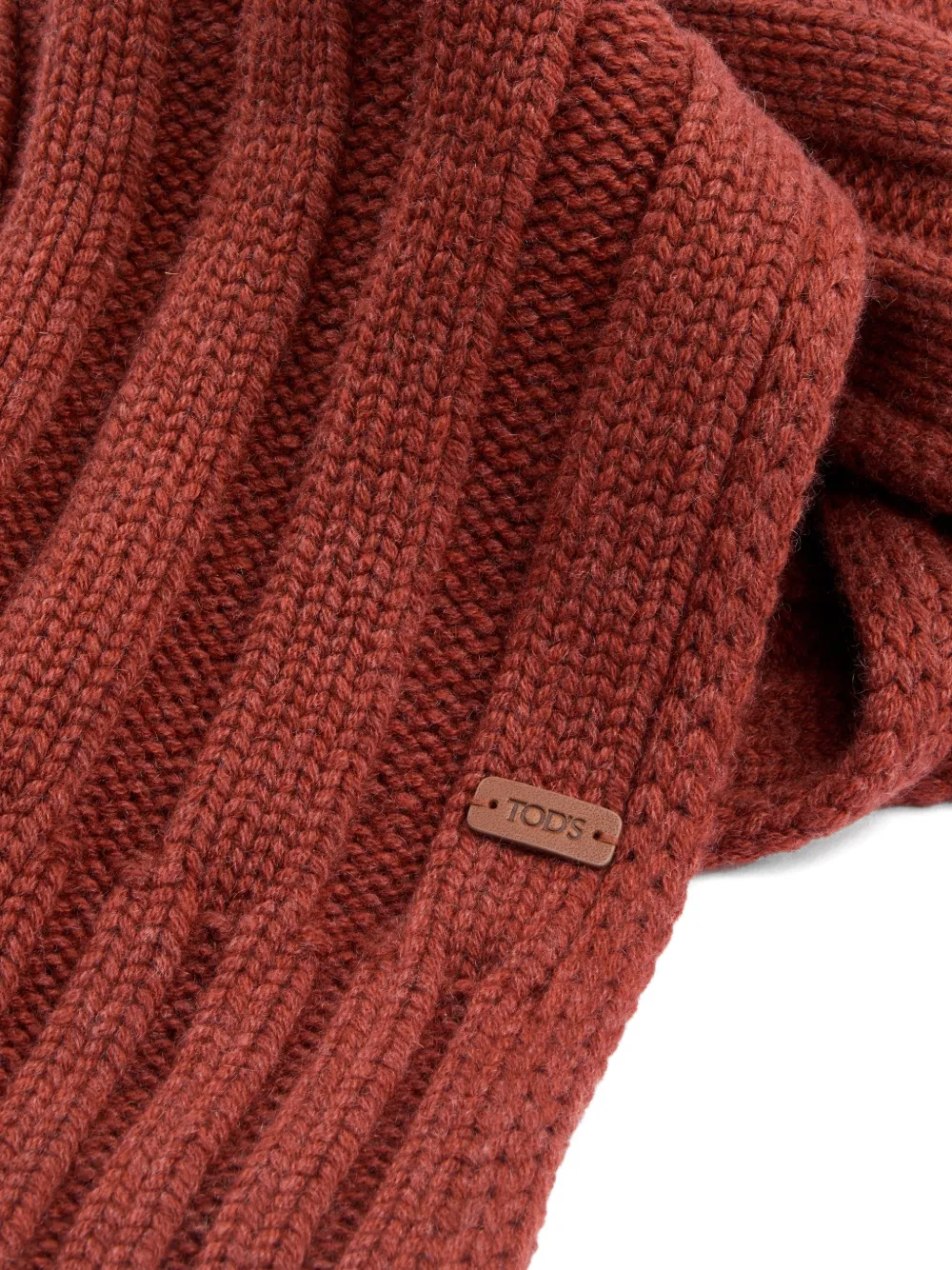  Tod's Ribbed Scarf - Red 