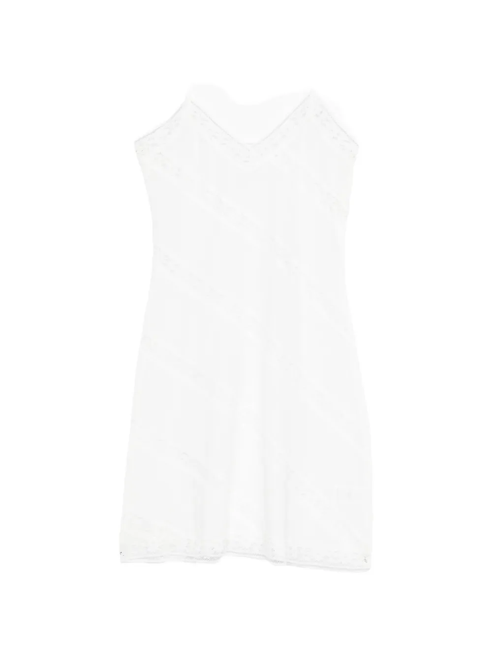 Gimaguas Beatrice lace-trim mini dress - Bianco