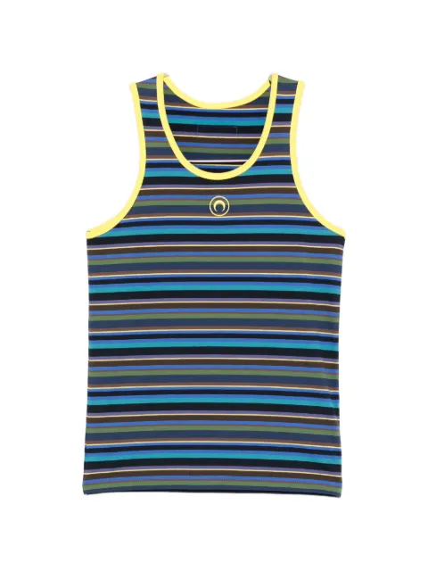 Marine Serre striped logo tank top