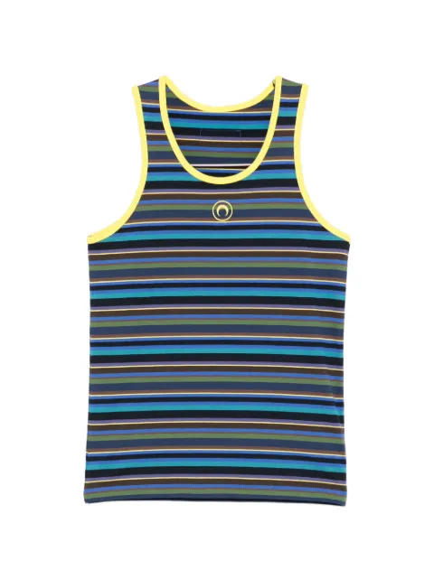 Marine Serre striped logo tank top