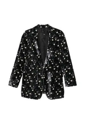 Stella McCartney フローラル ダブルジャケット | ブラック | FARFETCH JP