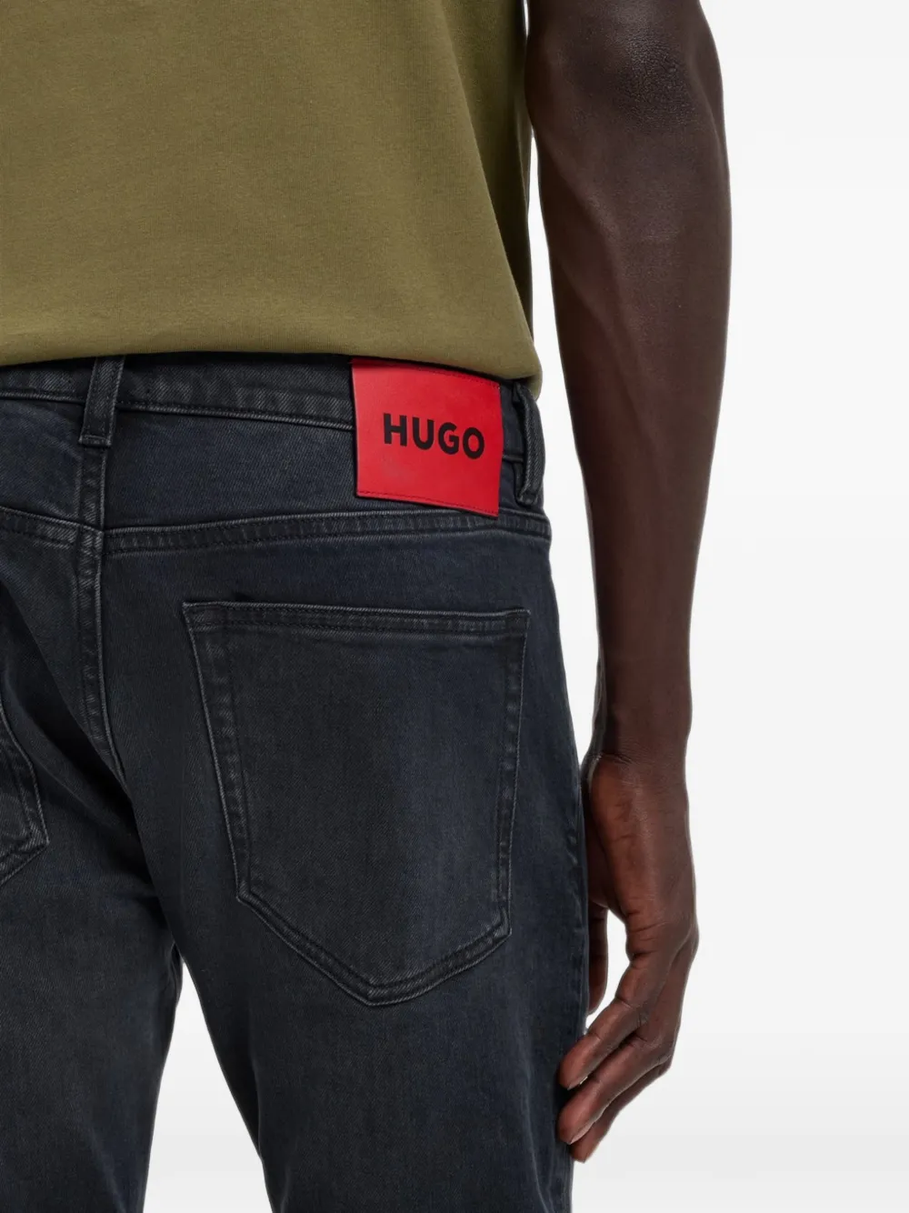 HUGO Jeans met effect Blauw