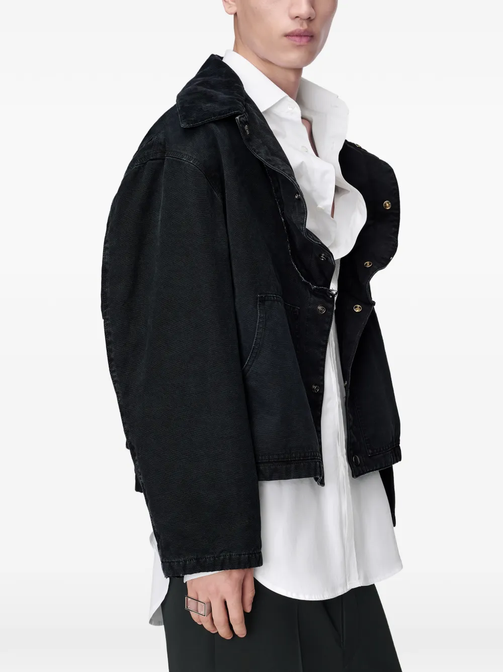  Maison Margiela Folded-collar Jacket - Black 