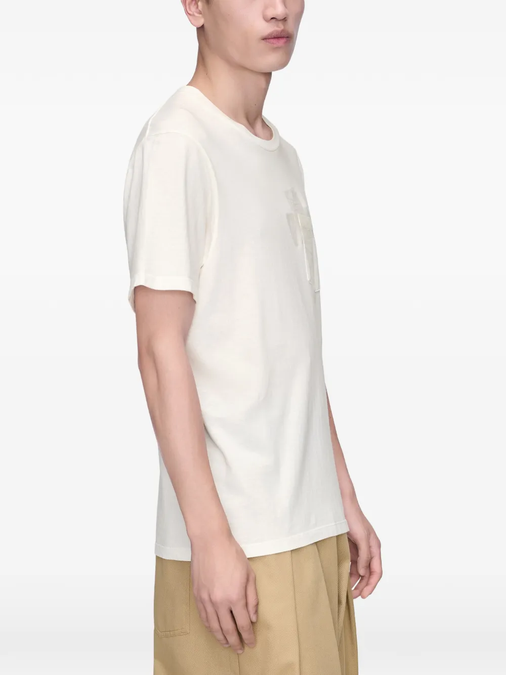 Maison Margiela Katoenen jersey T-shirt Wit