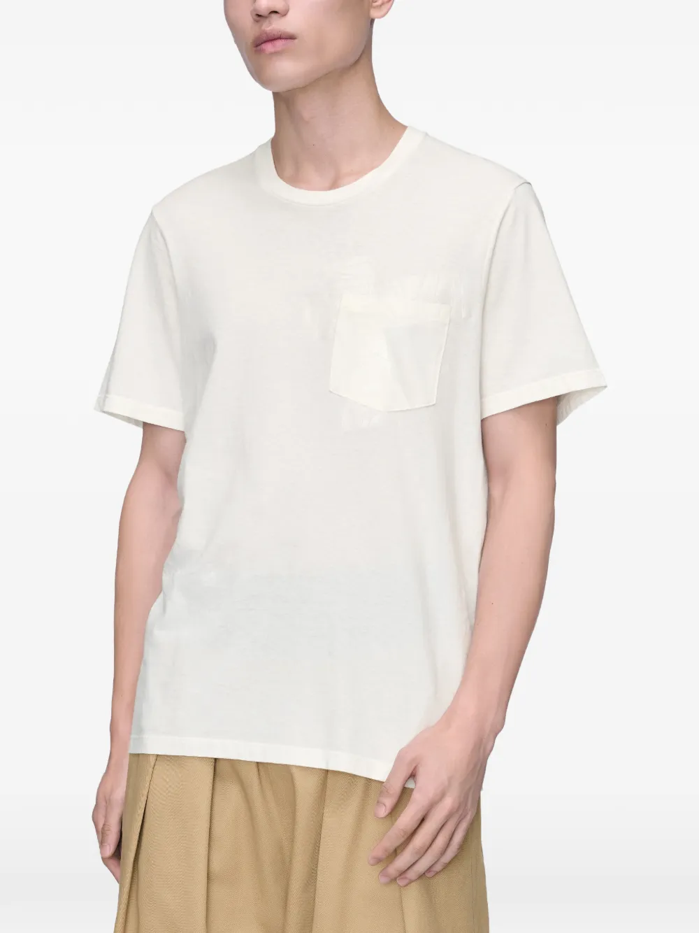Maison Margiela Katoenen jersey T-shirt Wit