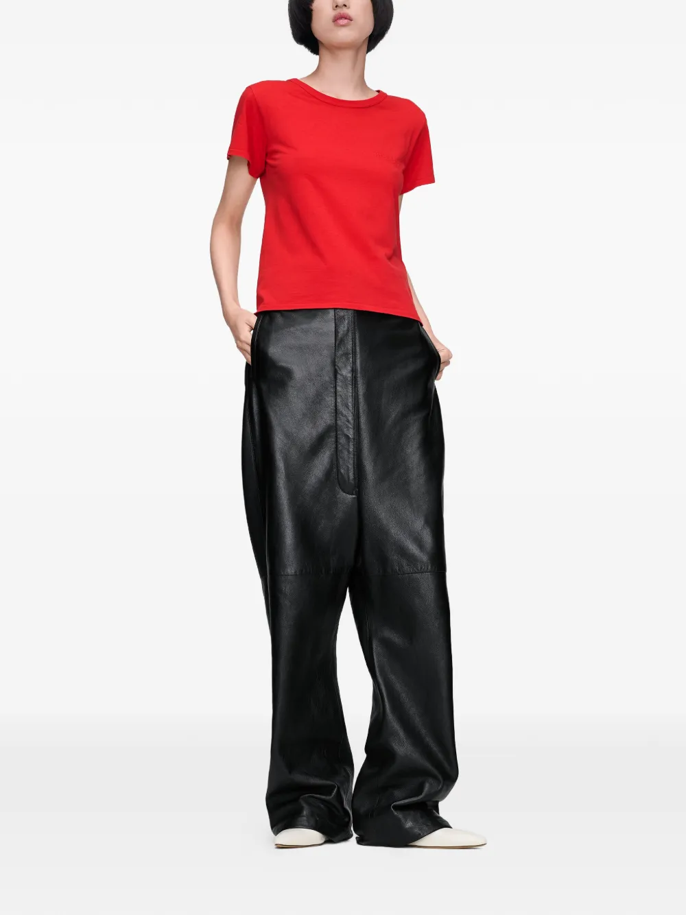 Maison Margiela Katoenen T-shirt Rood