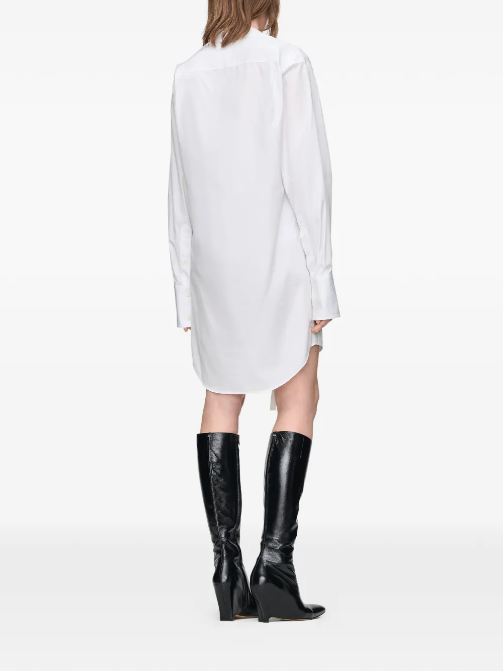 Maison Margiela Mini-jurk met gerafelde afwerking Wit