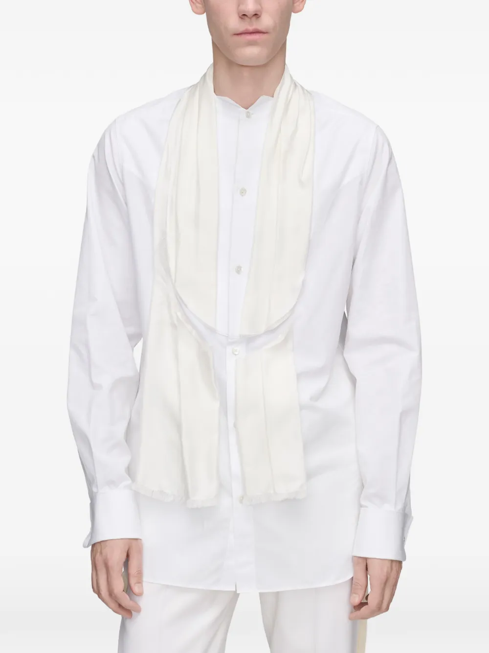 Maison Margiela Overhemd met sjaal Wit