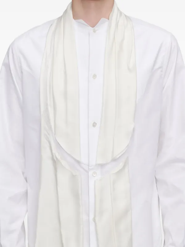 Maison Margiela Scarf Tailored Shirt | White | FARFETCH