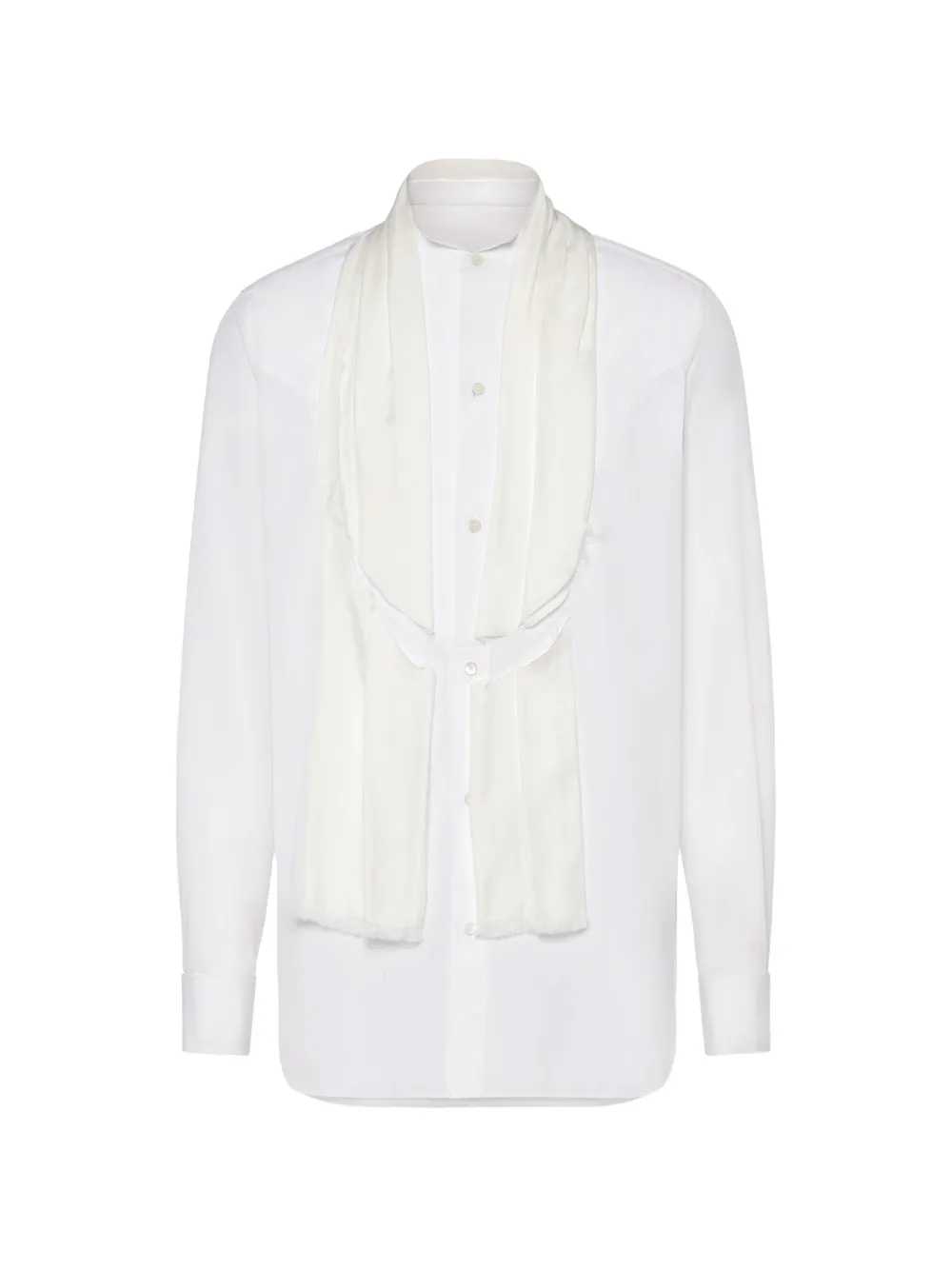 Maison Margiela scarf shirt - Bianco