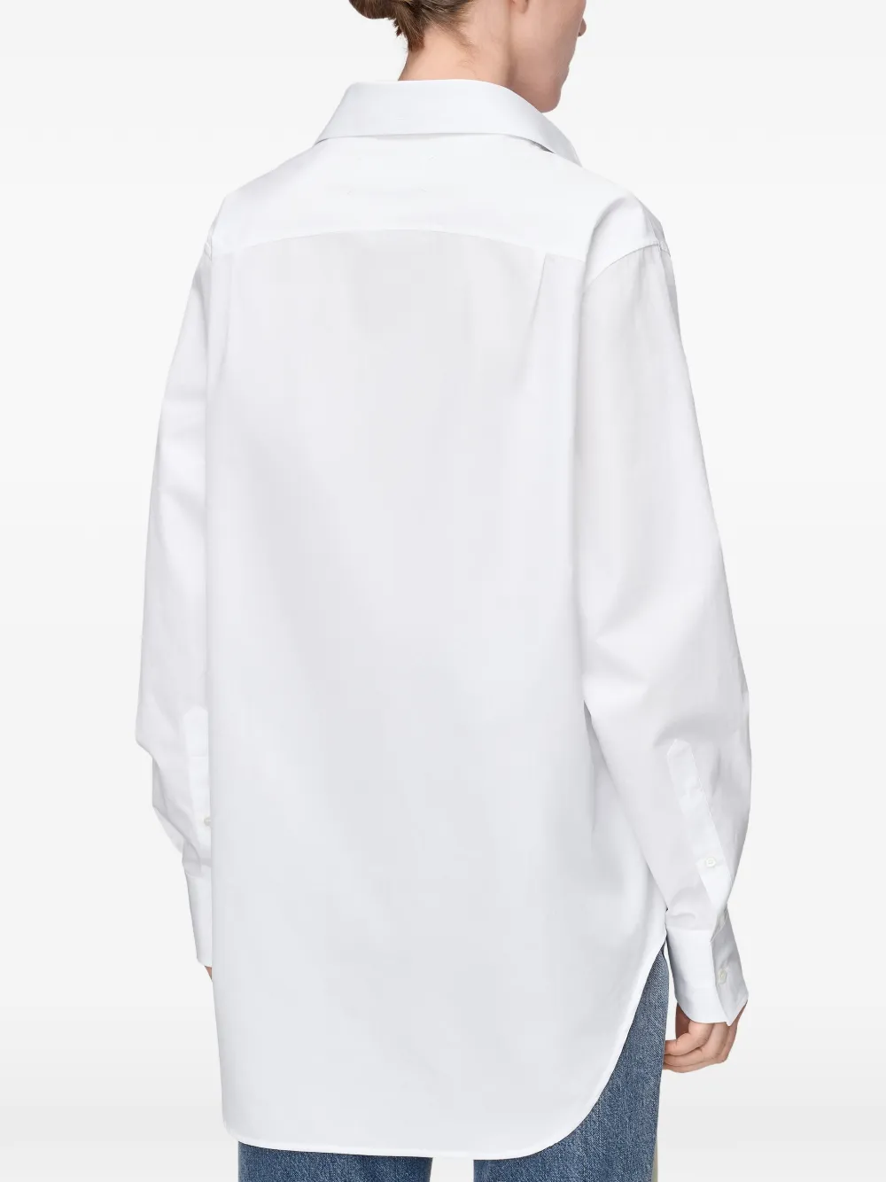 Maison Margiela Blouse met omgeslagen kraag Wit