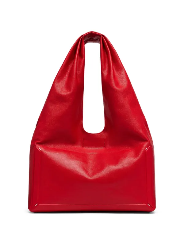 Maison Margiela Medium Box Shoulder Bag | Red | FARFETCH