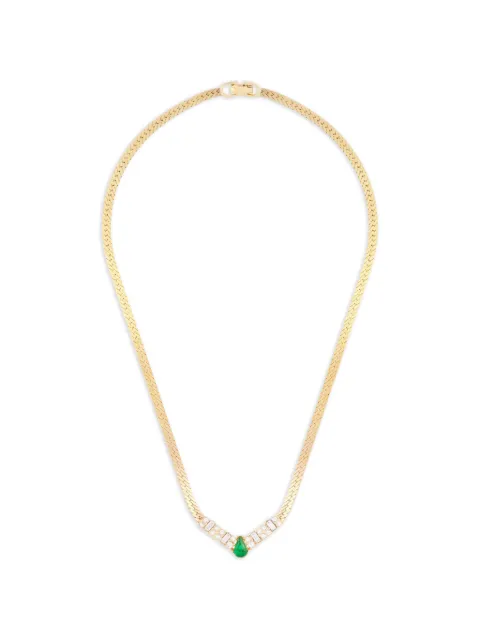 Christian Dior Pre-Owned 1980s V-detail necklace