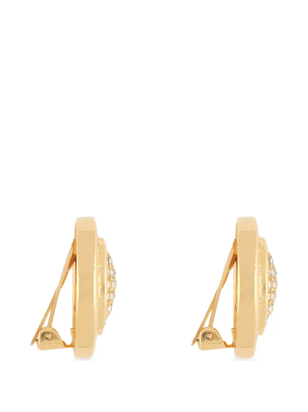 1980s Oval Clip-On Earrings