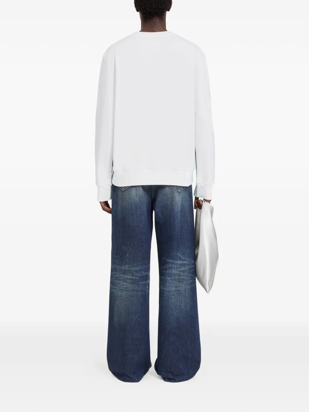 MM6 Maison Margiela Sweater met print Blauw