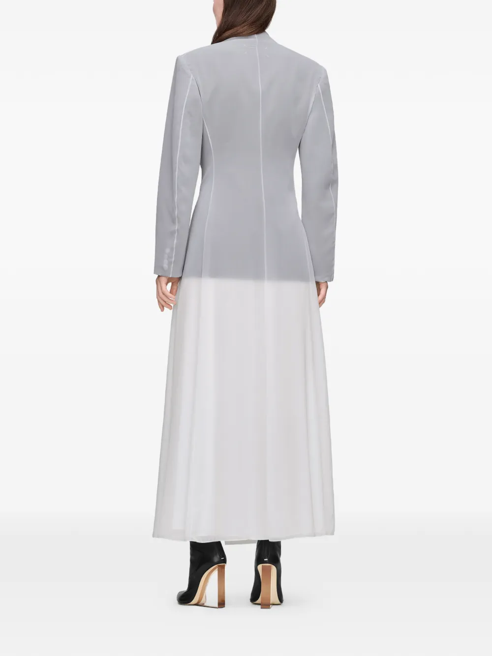 Maison Margiela Midi-jurk met lange mouwen Grijs