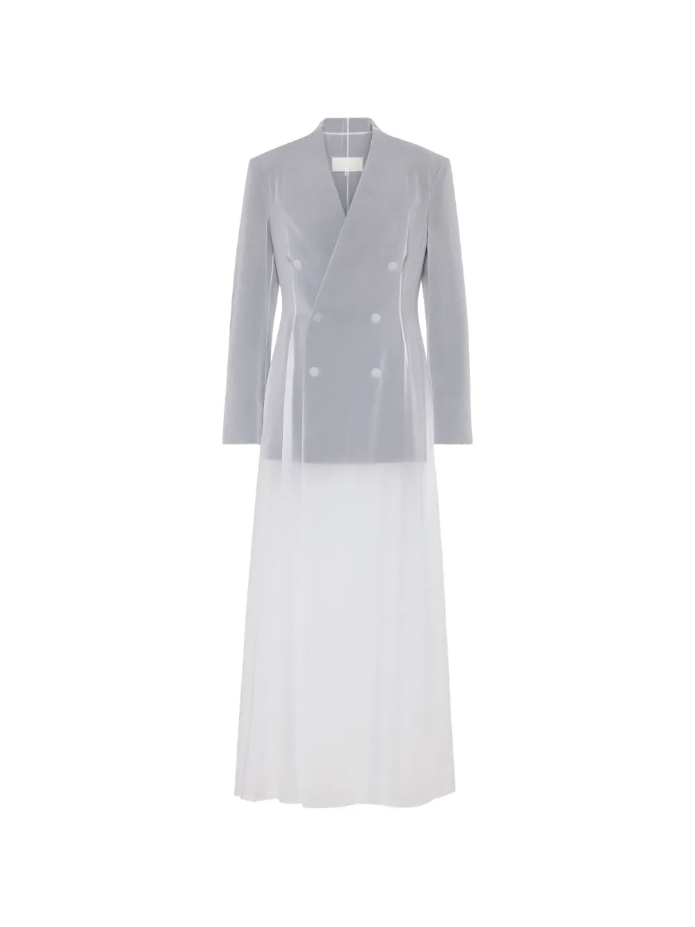 Maison Margiela long-sleeves midi dress - Grigio