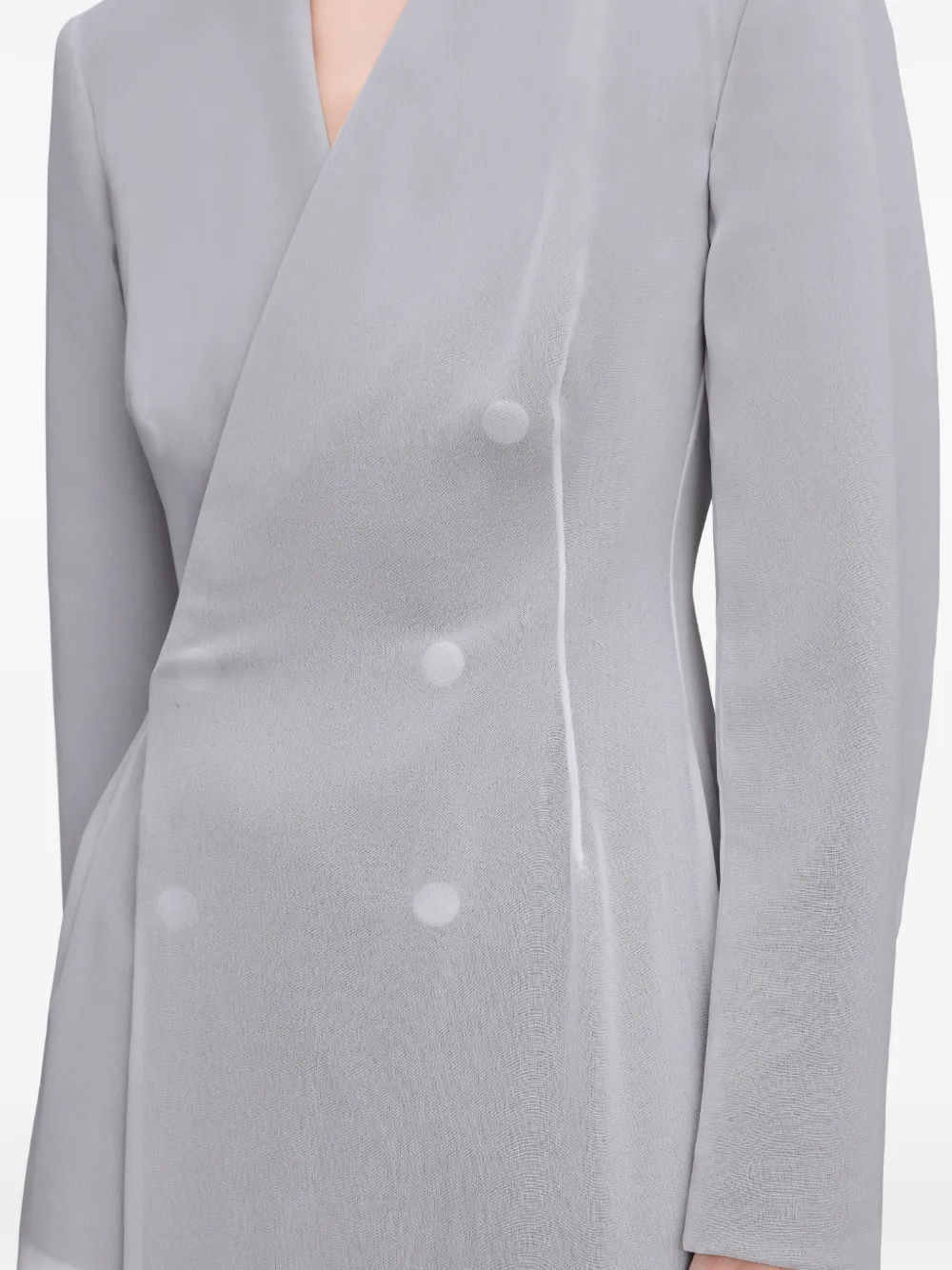 Maison Margiela Midi-jurk met lange mouwen Grijs