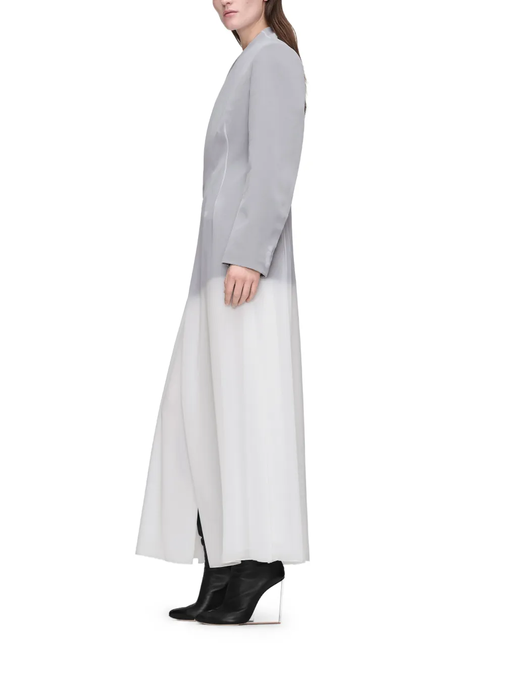 Maison Margiela Midi-jurk met lange mouwen Grijs