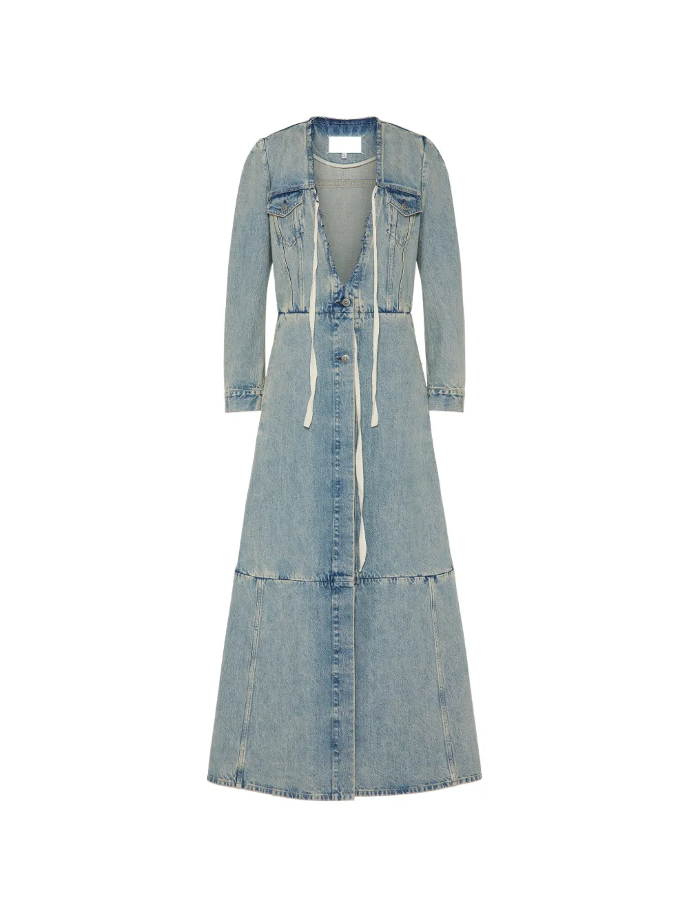 Maison Margiela Cappotto con design patchwork - Blu