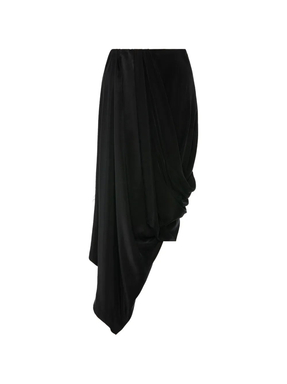 Maison Margiela Gedrapeerde midi-rok Zwart