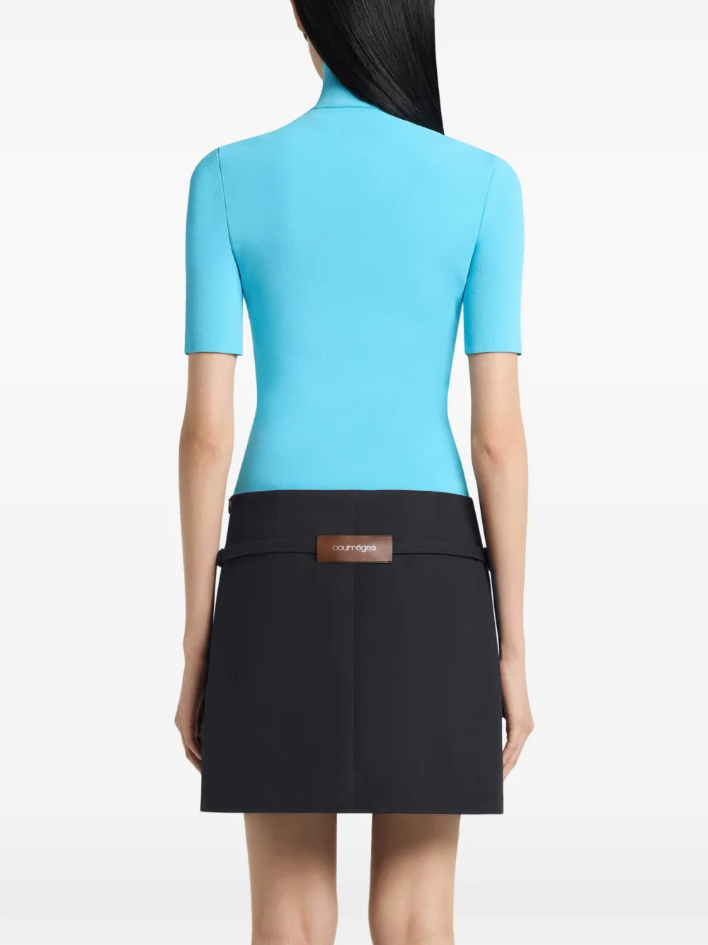 Courrèges モックネック トップ | ブルー | FARFETCH JP