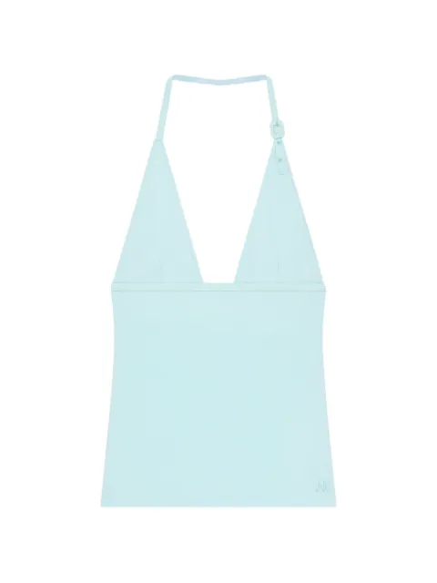 Courrèges camiseta con cuello halter