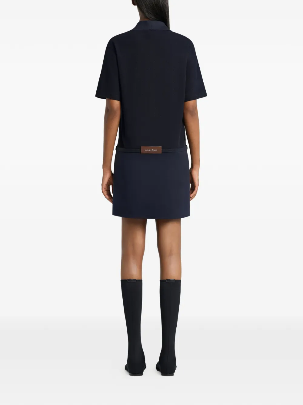 Courrèges Polo-jurk Blauw