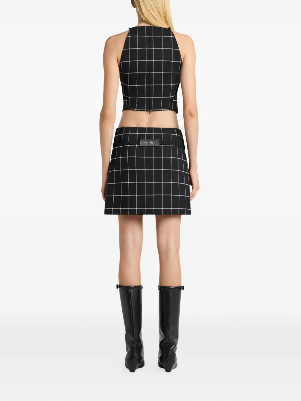 Courrèges Tanktop met halternek Zwart