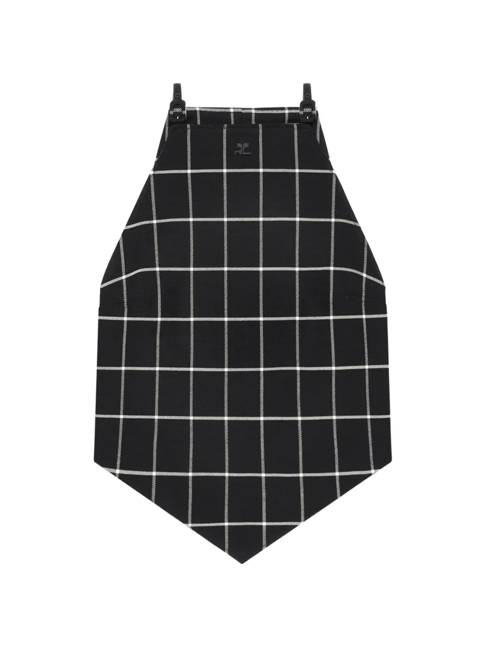 Courrèges Tanktop met halternek Zwart