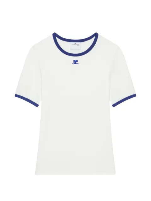 Courrèges logo刺绣T恤