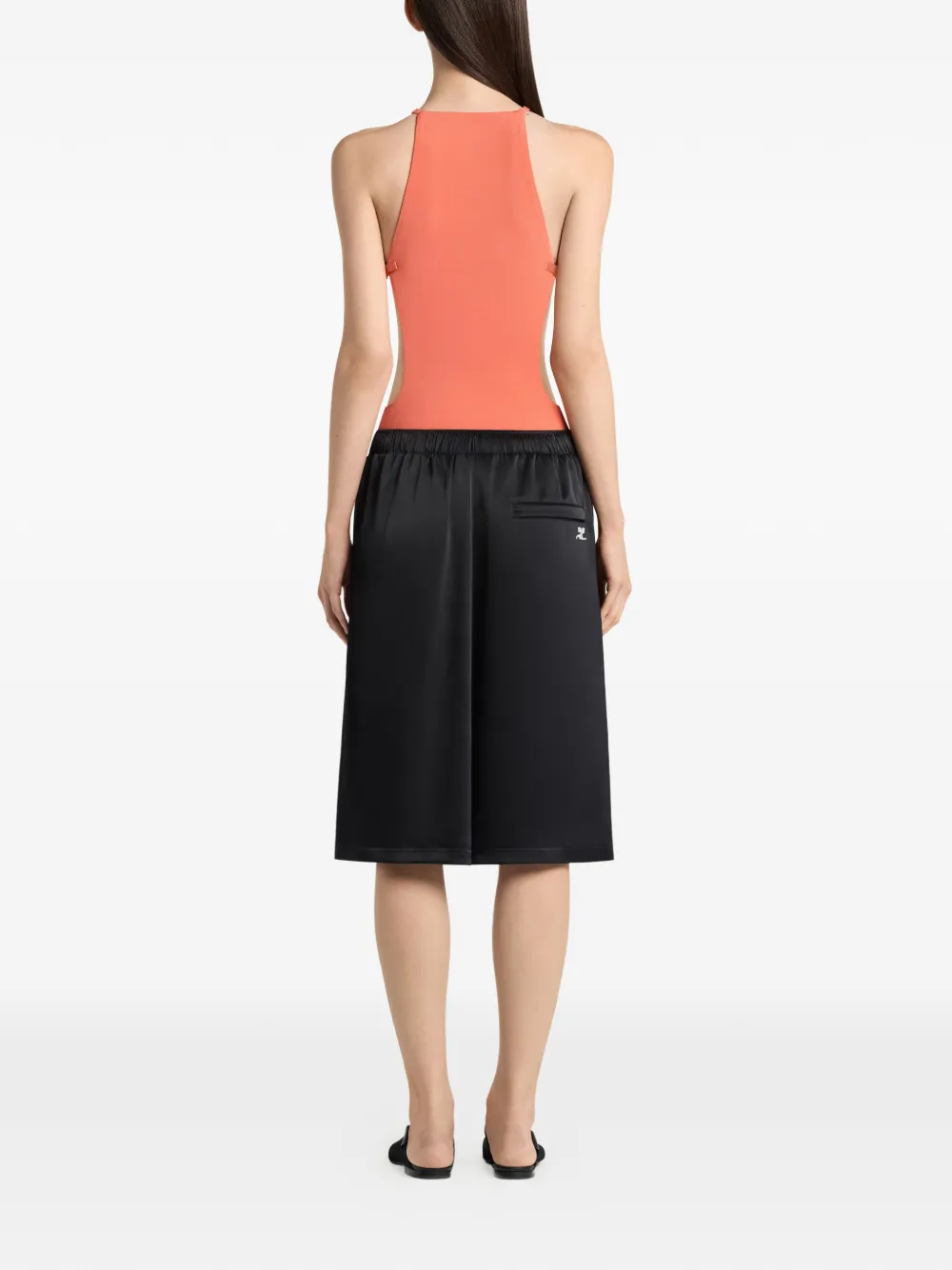 Courrèges Shorts met achtervlak Zwart
