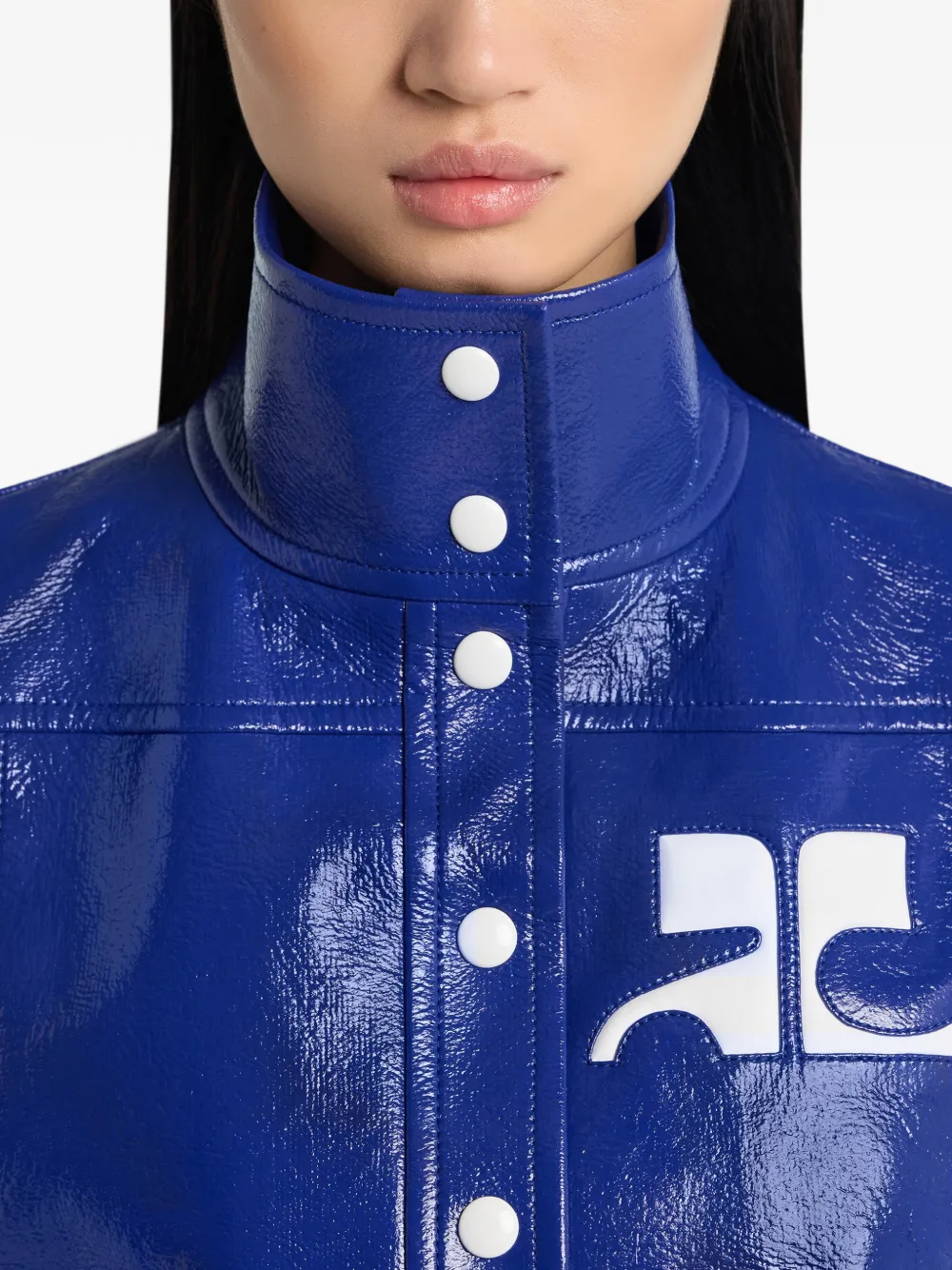 Courrèges Button-up jack Blauw
