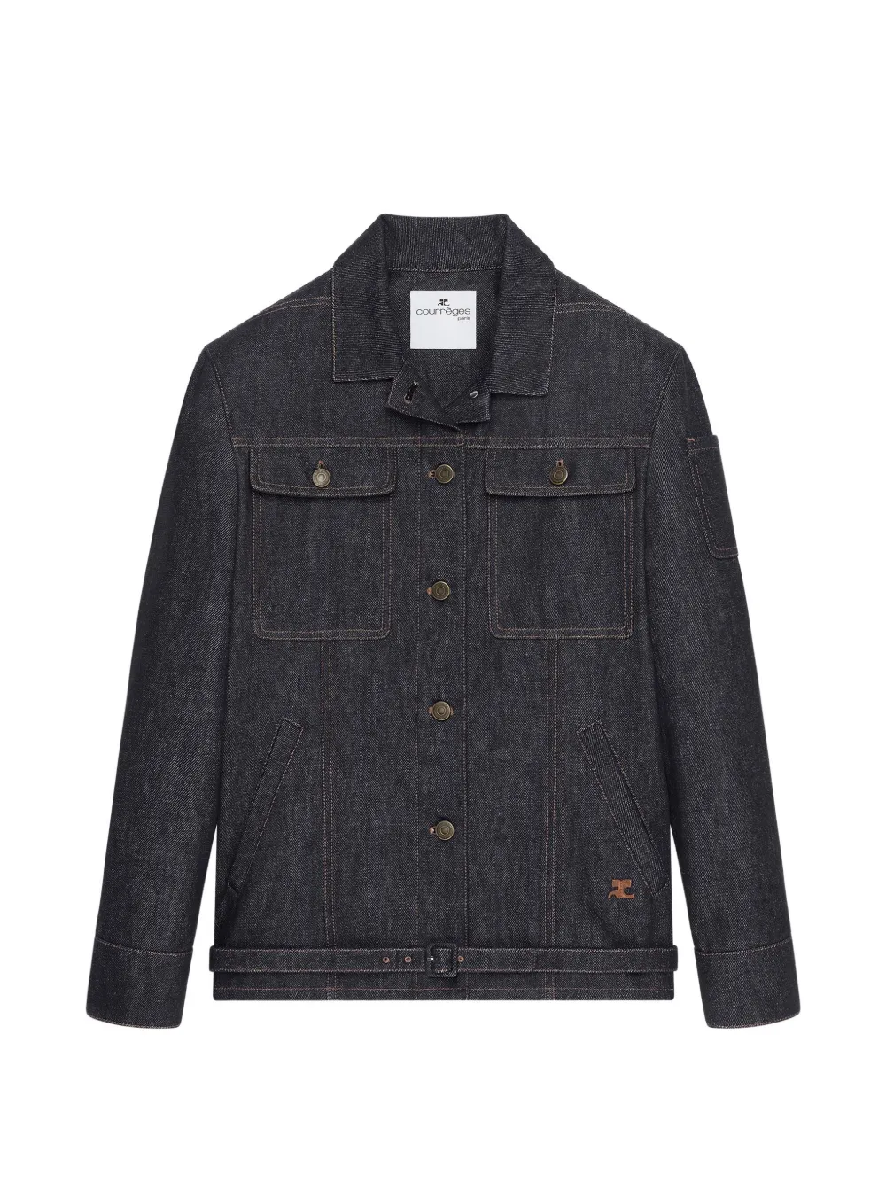 Courrèges Denim jack Blauw