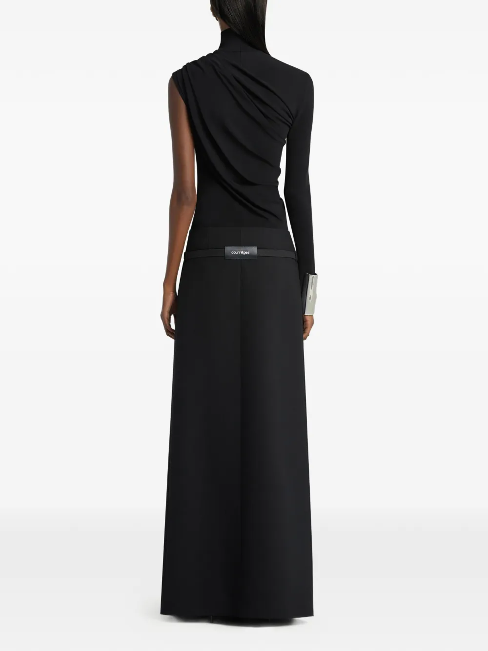 Courrèges Maxi-rok met klepzak Zwart
