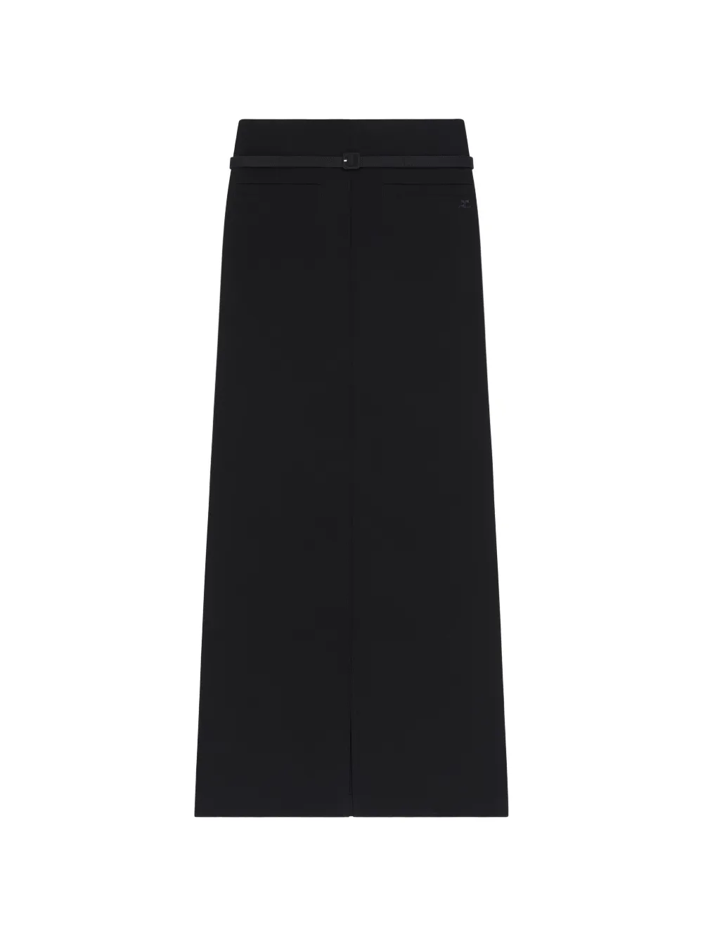 Courrèges Maxi-rok met klepzak Zwart
