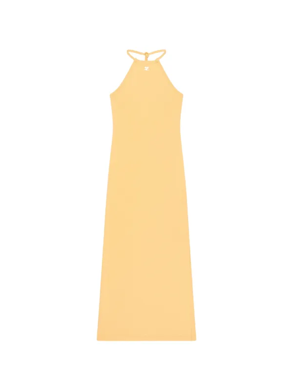 Courrèges Contrast Tie-back Dress in Orange