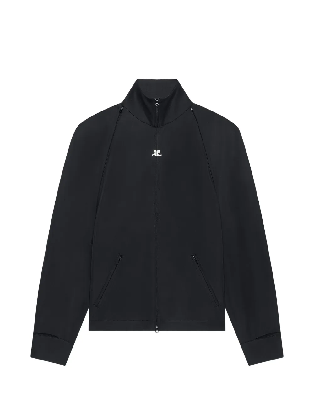 Courrèges Felpa con logo - Nero